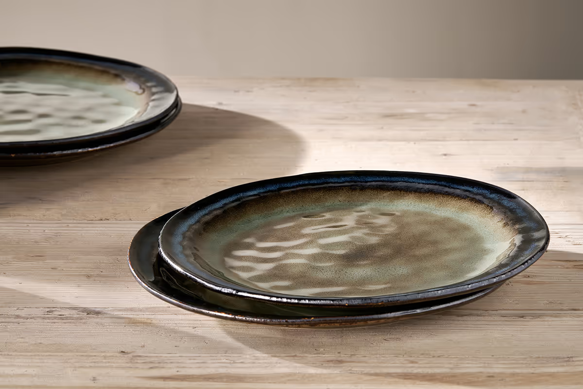 Nkuku - Cali Dinner Plate - Earth Blue
