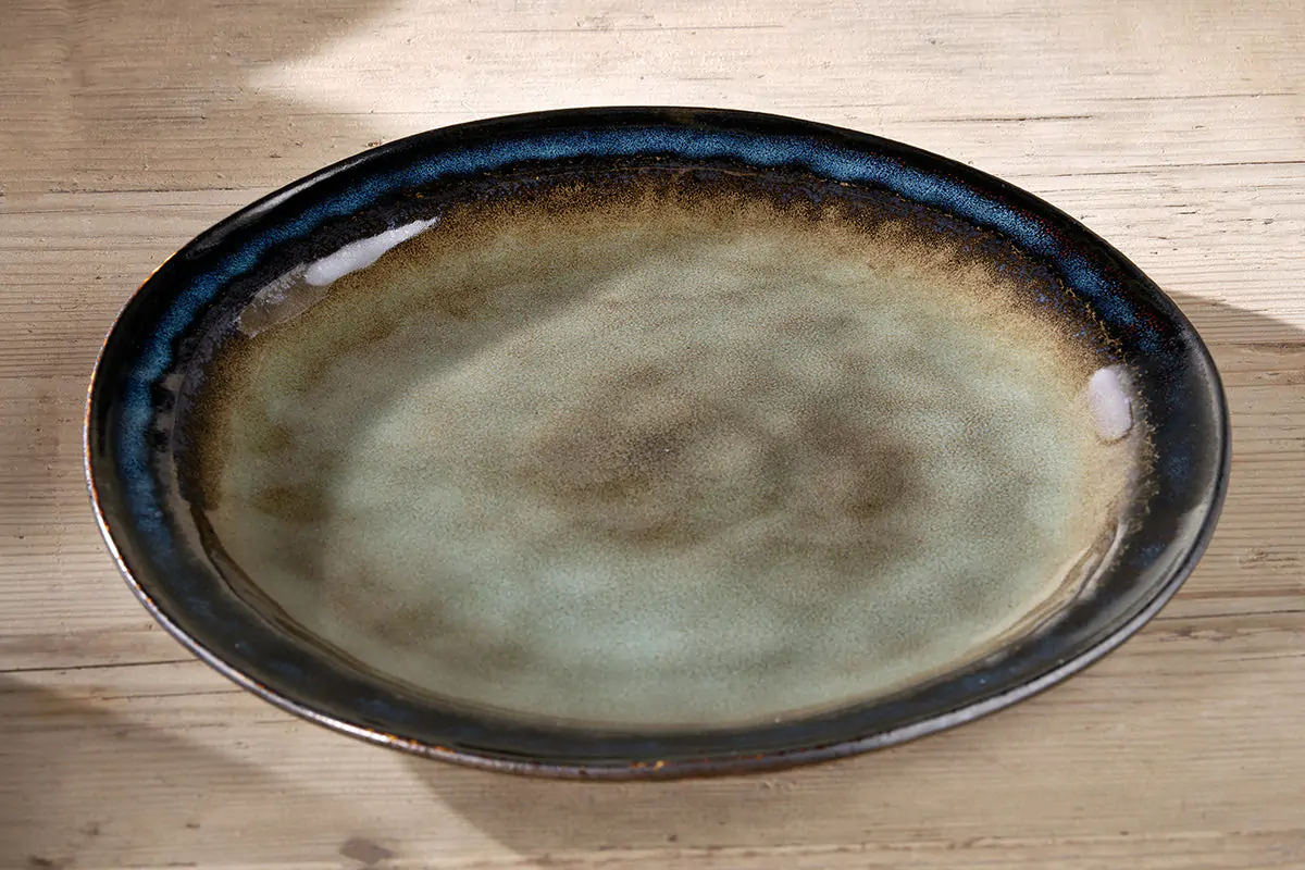 Nkuku - Cali Dinner Plate - Earth Blue