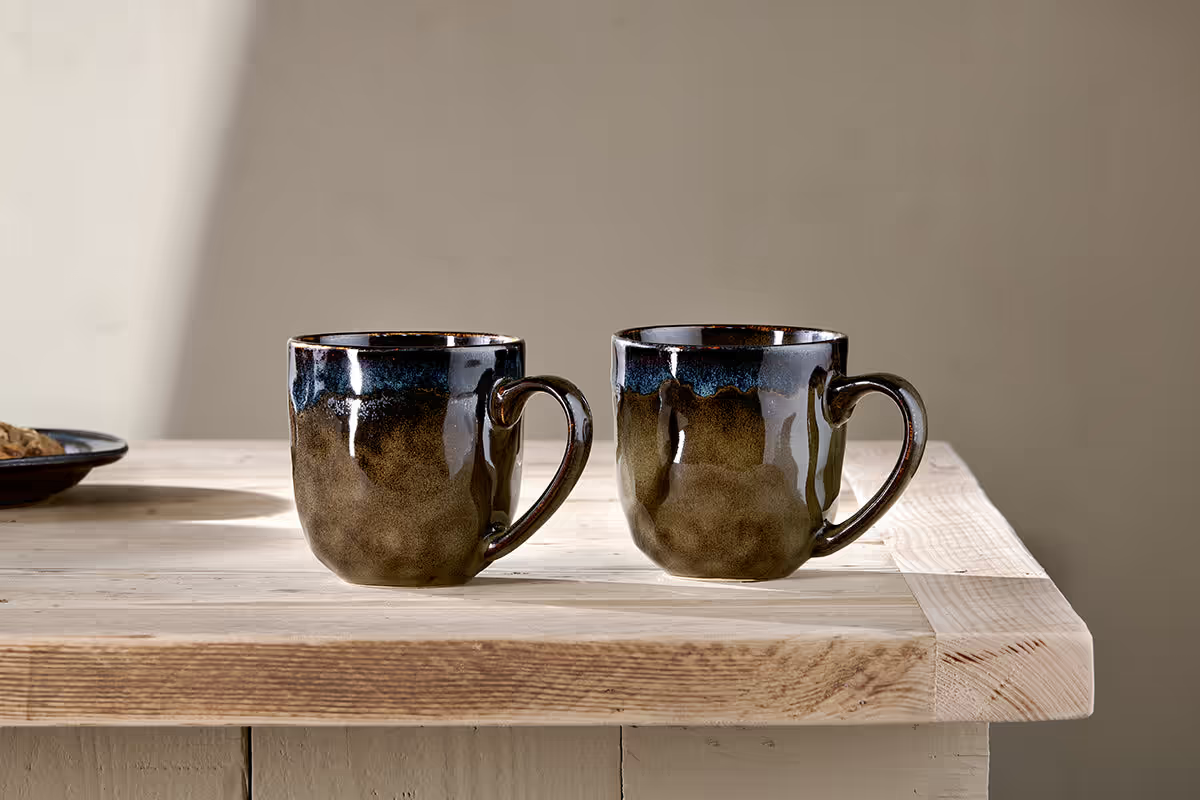 Nkuku - Cali Mugs - Earth Blue (Set of 2)