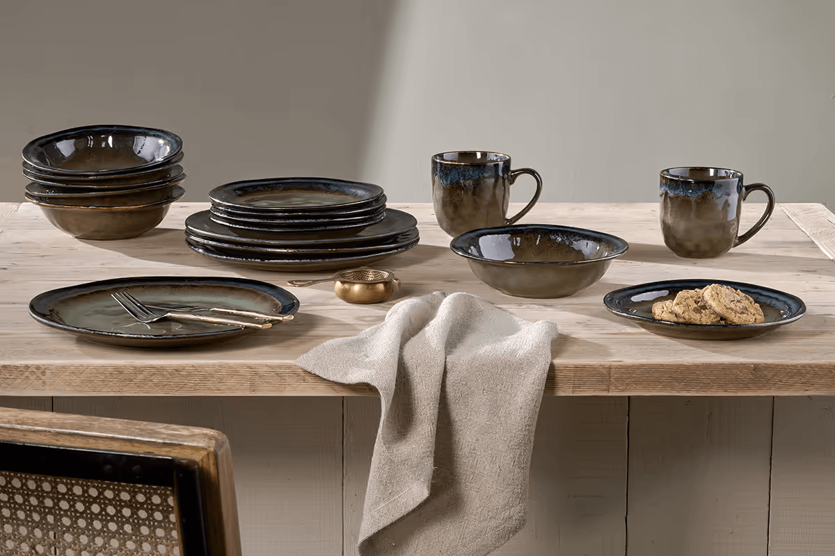 Nkuku - Cali Side Plate - Earth Blue