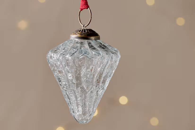 Nkuku - Calida Baubles - Clear Crackle (Set of 3)