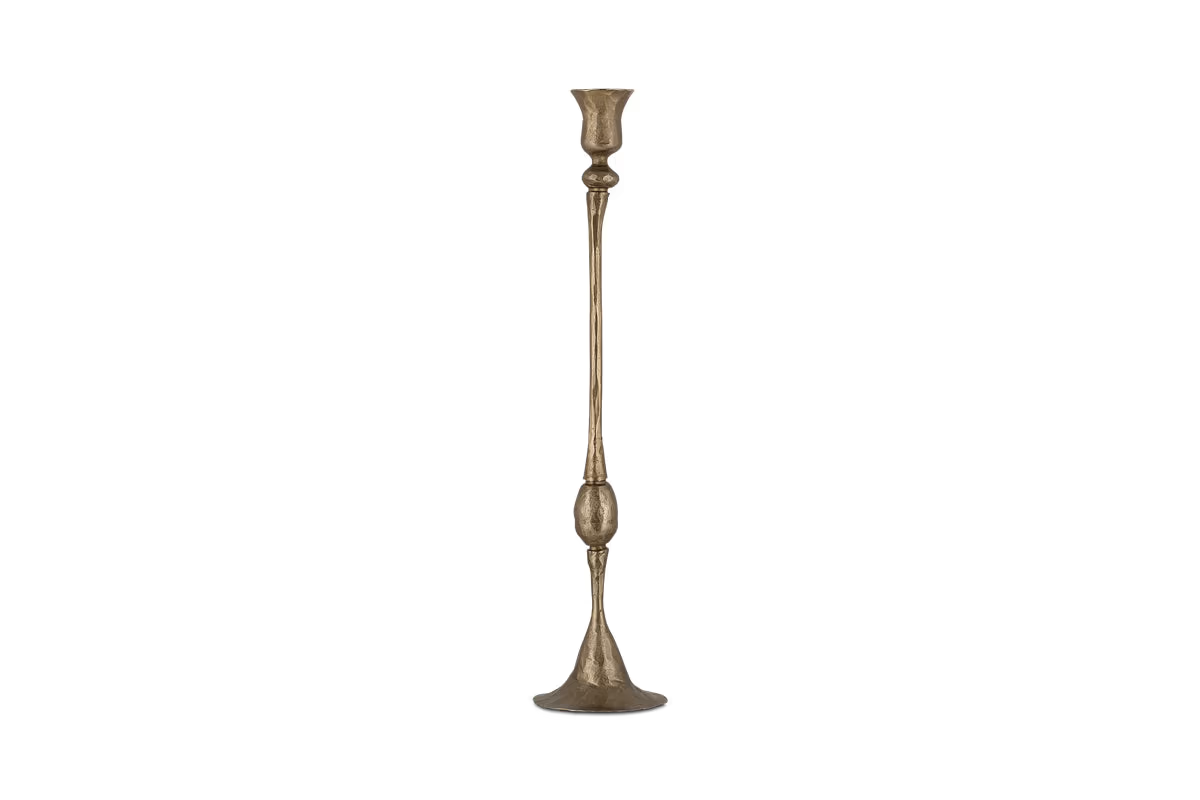 Nkuku - Chaipat Candlestick - Antique Brass - Medium