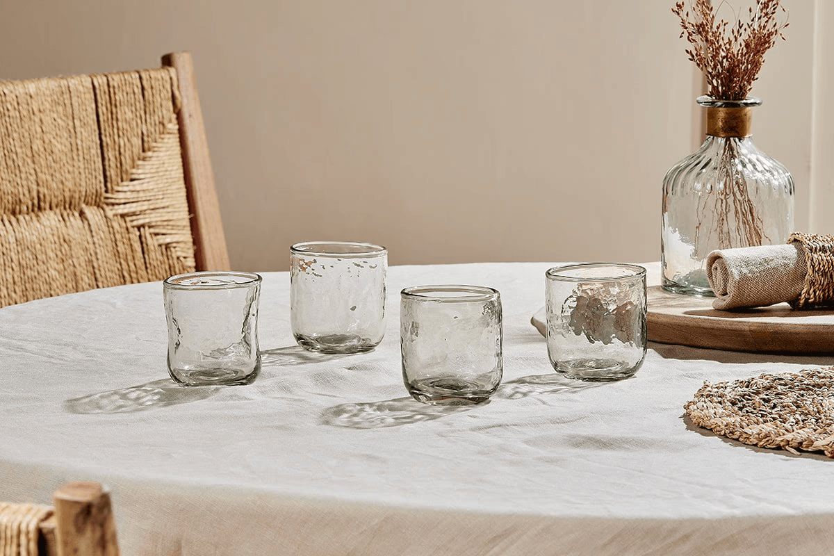 Nkuku - Chandani Tumbler Short - Clear - (Set of 4)