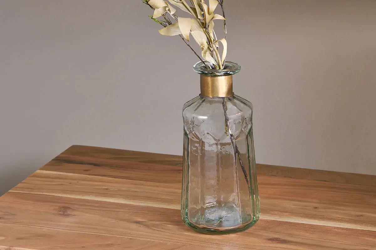 Nkuku - Chara Hammered Bottle - Decorative - Small