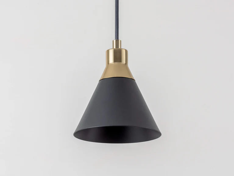 Houseof Charcoal Grey Cone Pendent Ceiling Light