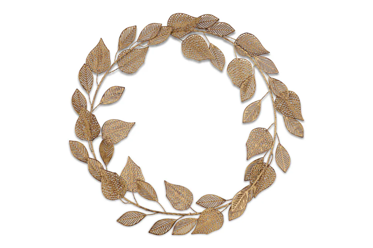 Nkuku - Charita Wreath - Antique Brass
