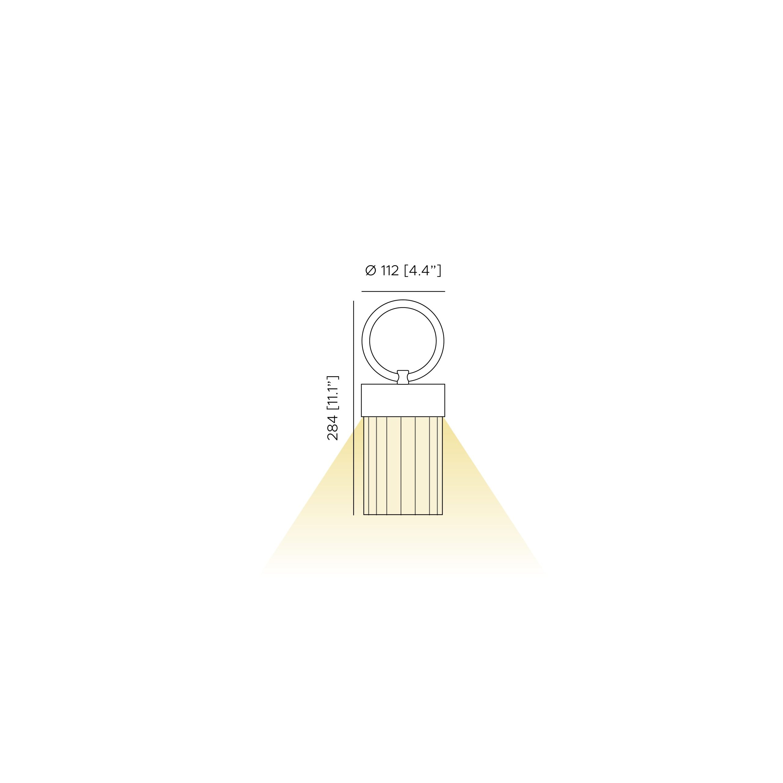 Contardi Lighting Claretta Summer Edition Battery Lamp - Terracotta