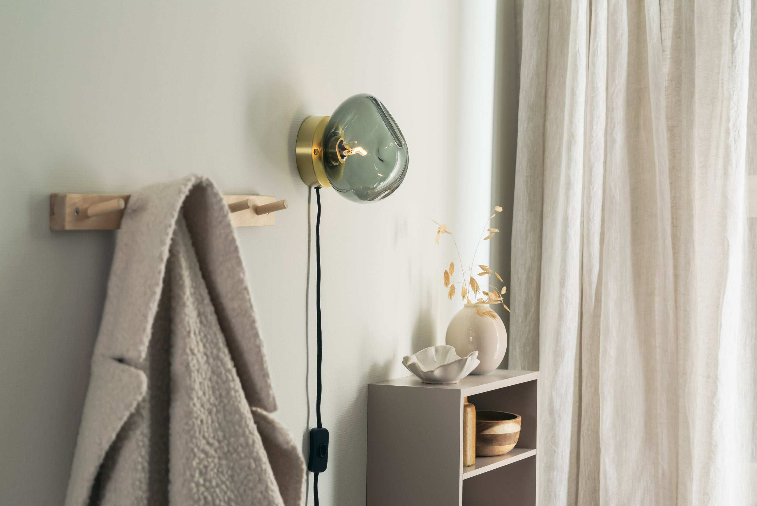 Hadeland Glassverk Crystal Stone wall light