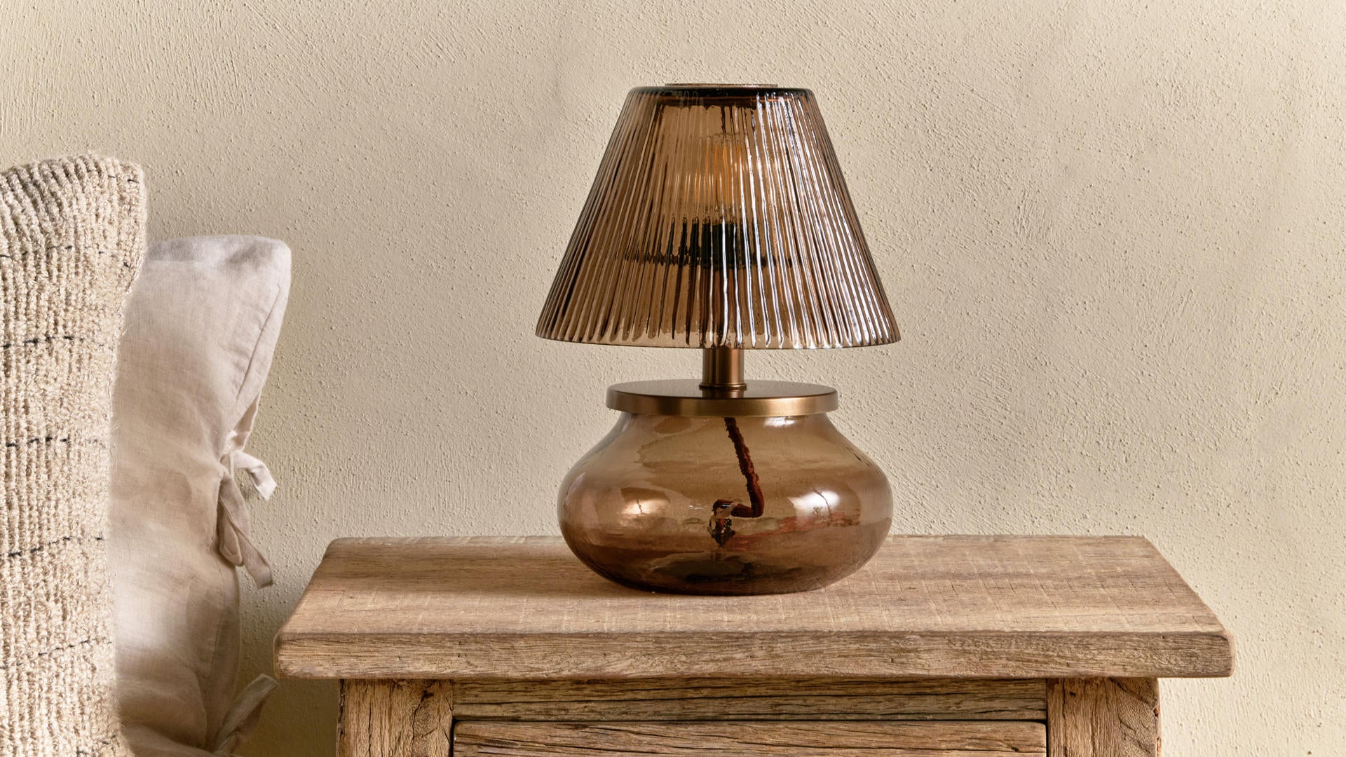 Nkuku Dimalai Recycled Glass Table Light