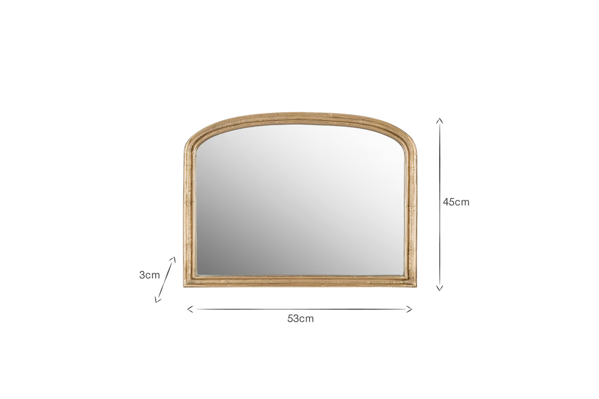 Nkuku - Almora Wall Mirror - Antique Brass - Extra Small