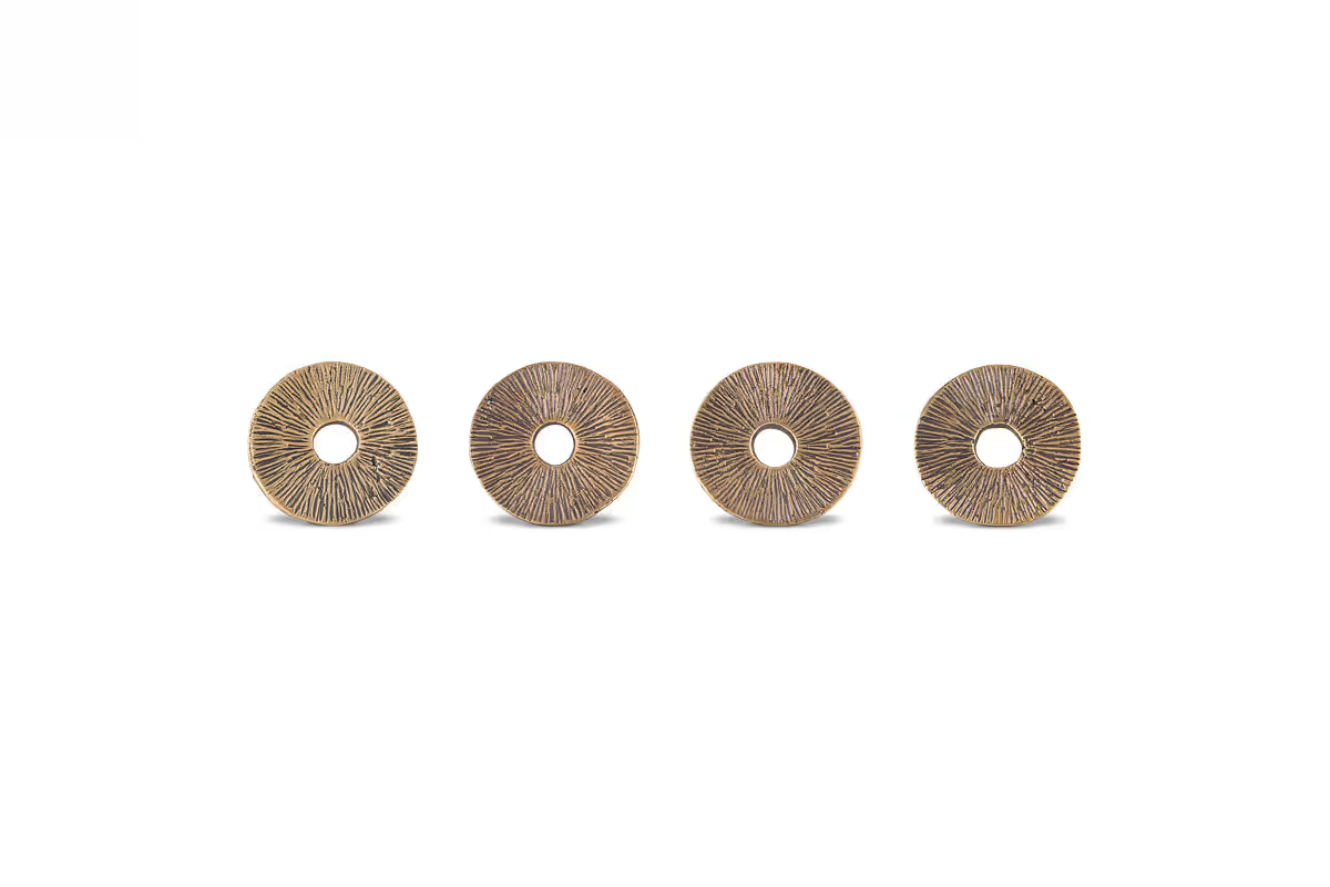Nkuku - Dankuni Napkin Rings - Antique Brass (Set of 4)