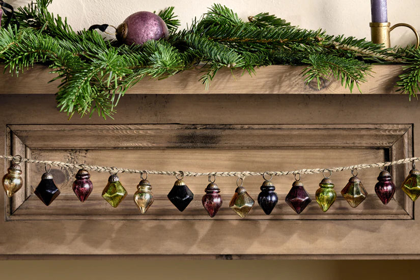 Nkuku Ekiti Bauble Garland - Mixed Colour