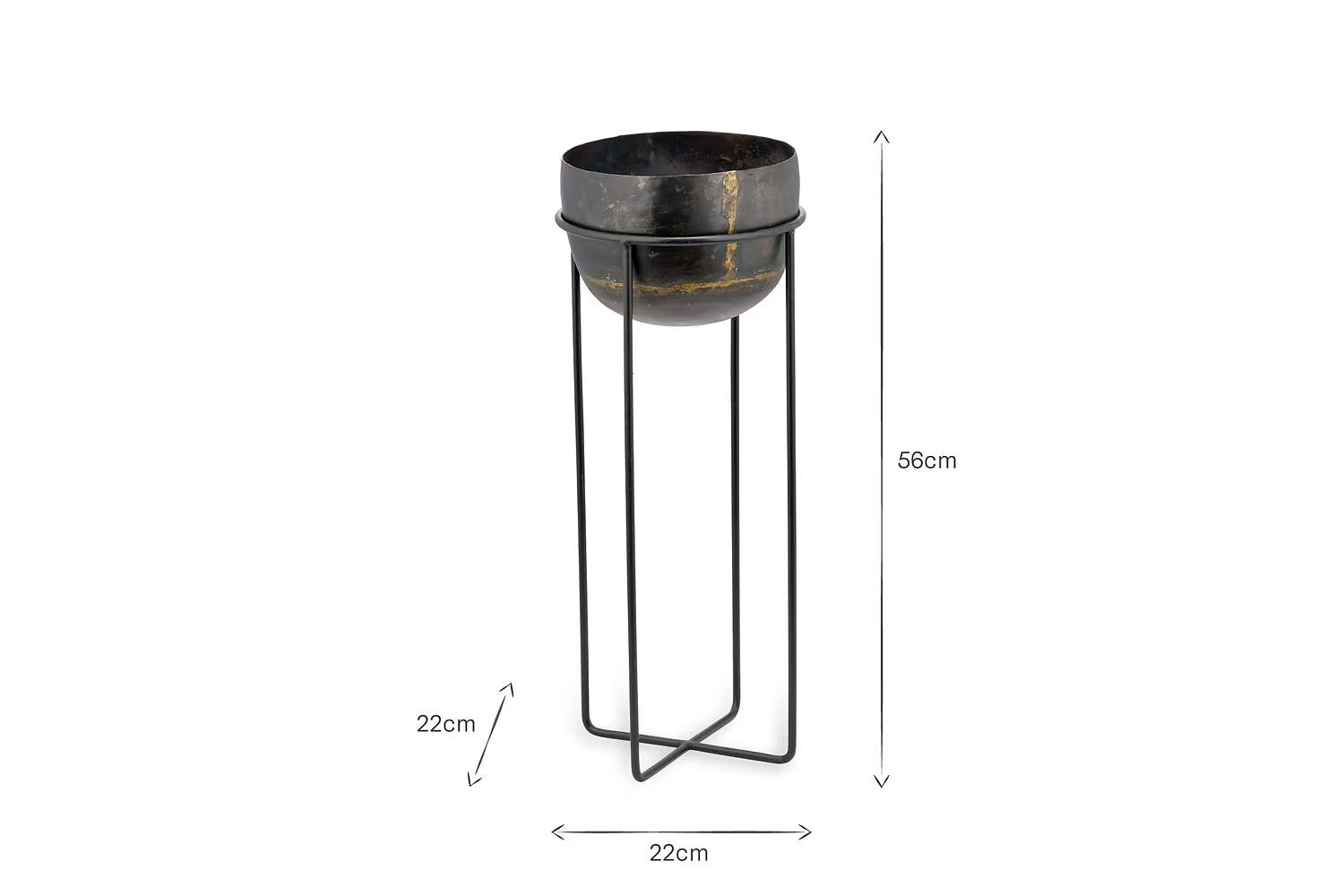 Nkuku - Endo Reclaimed Iron Planter Stand - Small
