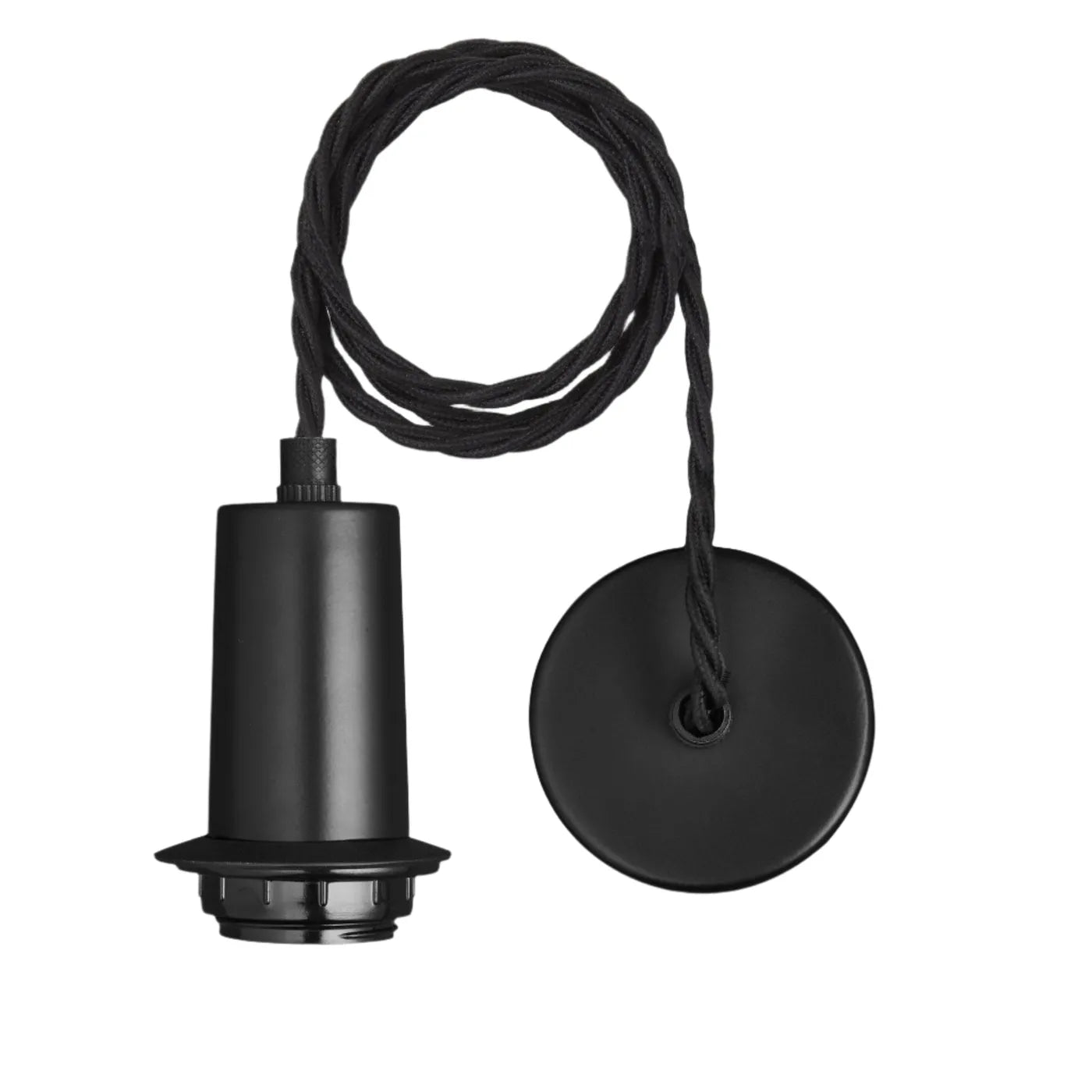 Industville Sleek Glass Schoolhouse Pendant - 10 Inch - Mocha Glass - Black Pendant Holder