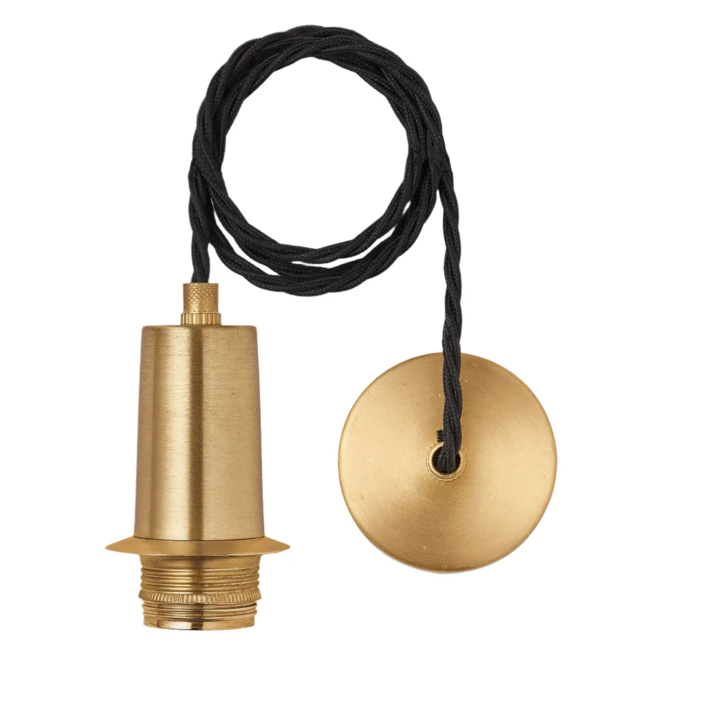 Industville Sleek Glass Schoolhouse Pendant - 10 Inch - Clear Glass - Brass Pendant Holder