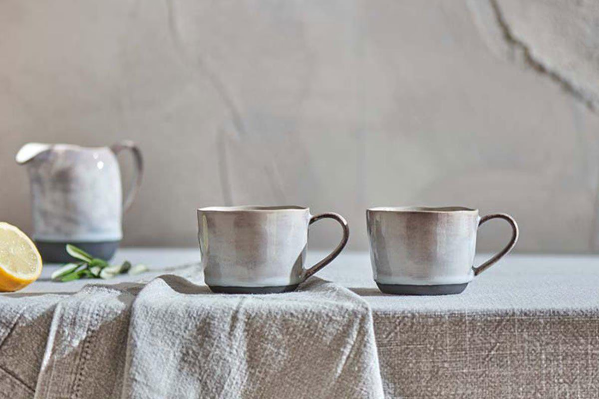 Nkuku - Edo Small Mug - Slate (Set of 2)