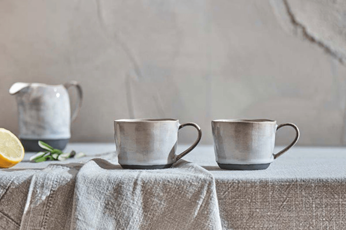 Nkuku - Edo Small Mug - Slate (Set of 2)