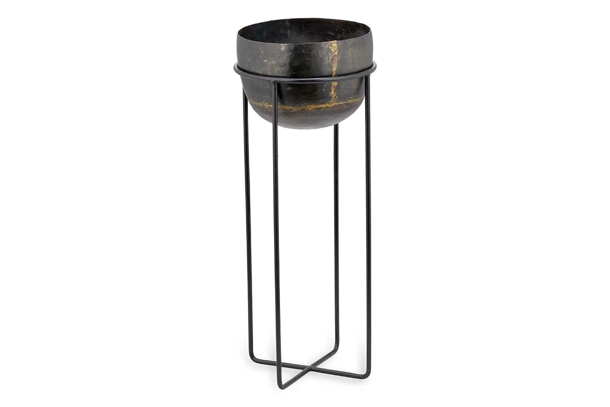 Nkuku - Endo Reclaimed Iron Planter Stand - Small