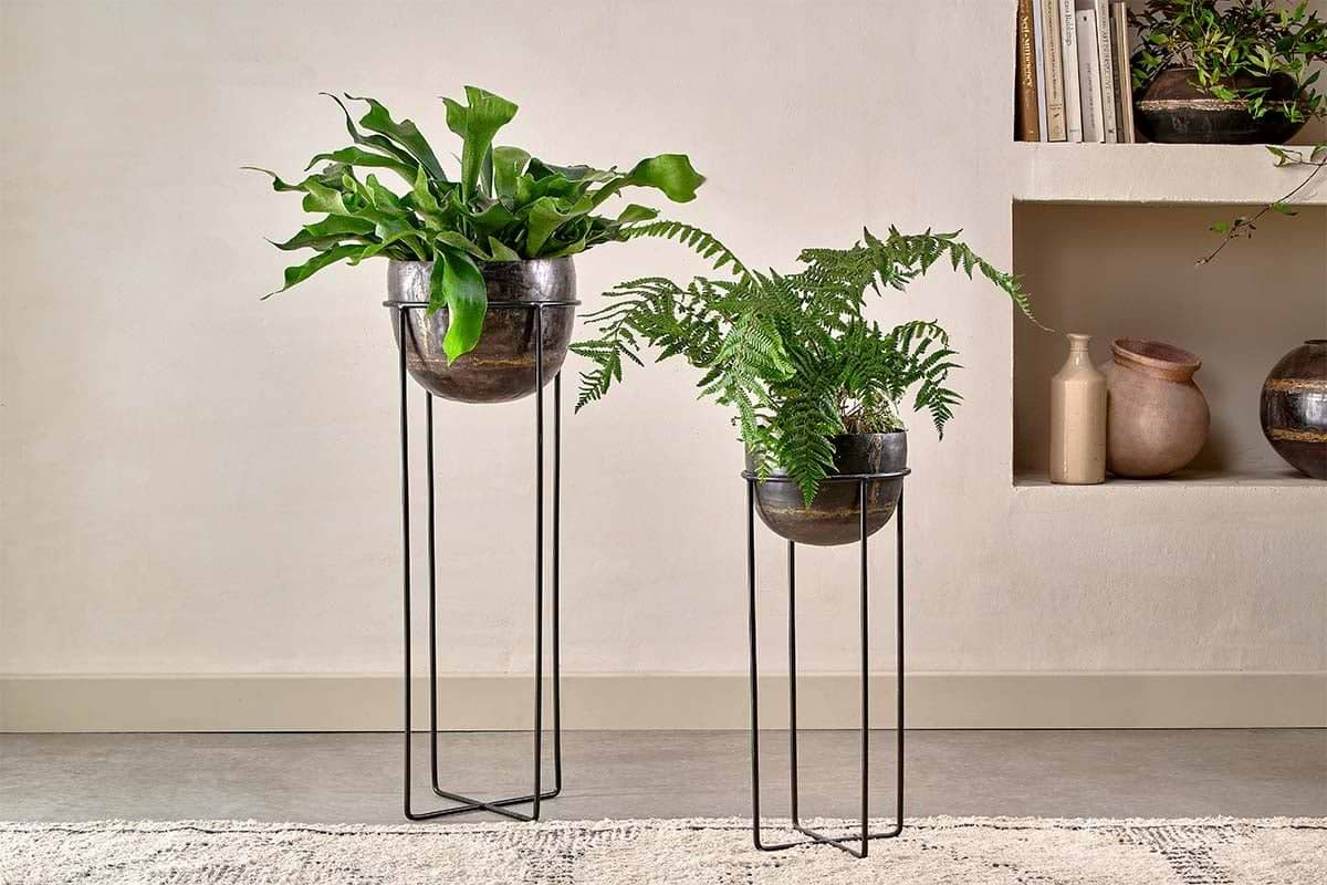 Nkuku - Endo Reclaimed Iron Planter Stand - Large