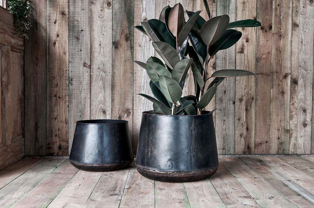 Nkuku Endo Reclaimed Iron Planter - Large