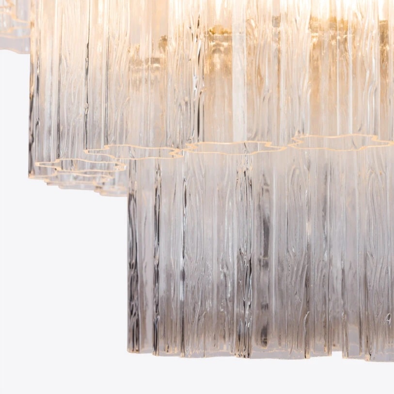Pure White Lines Freccia Treviso Chandelier