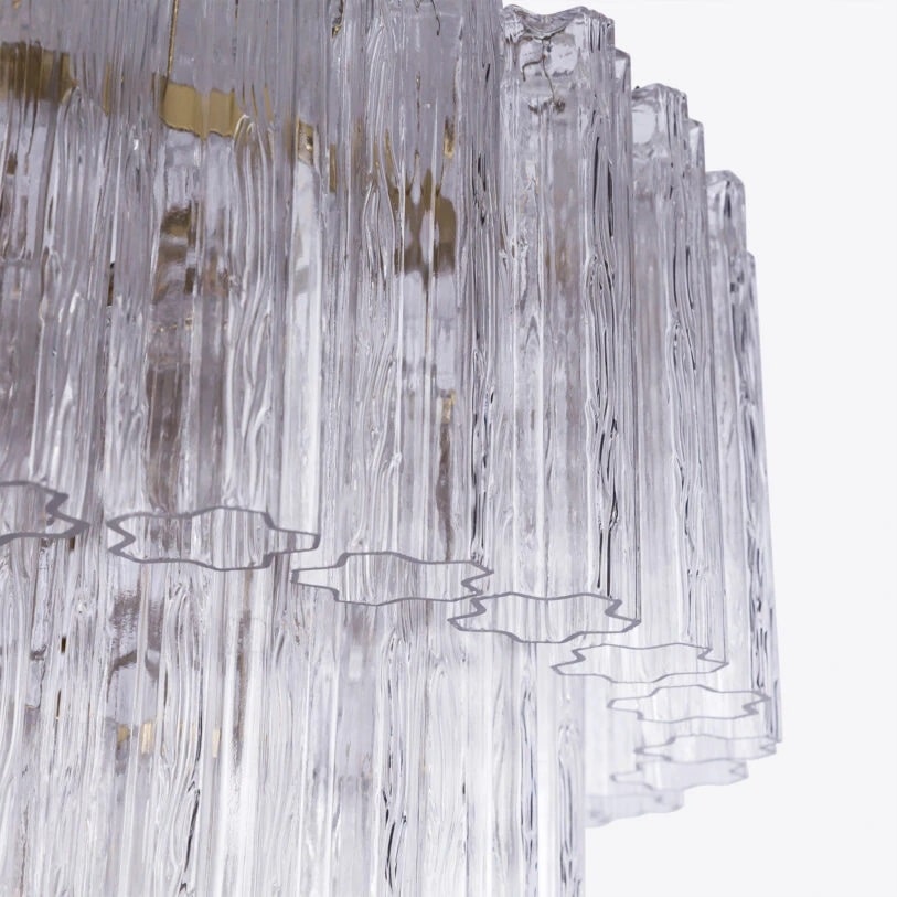 Pure White Lines Freccia Treviso Chandelier