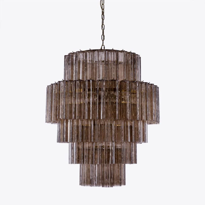 Pure White Lines Freccia Treviso Chandelier