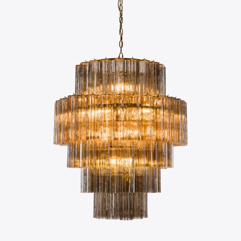 Pure White Lines Freccia Treviso Chandelier