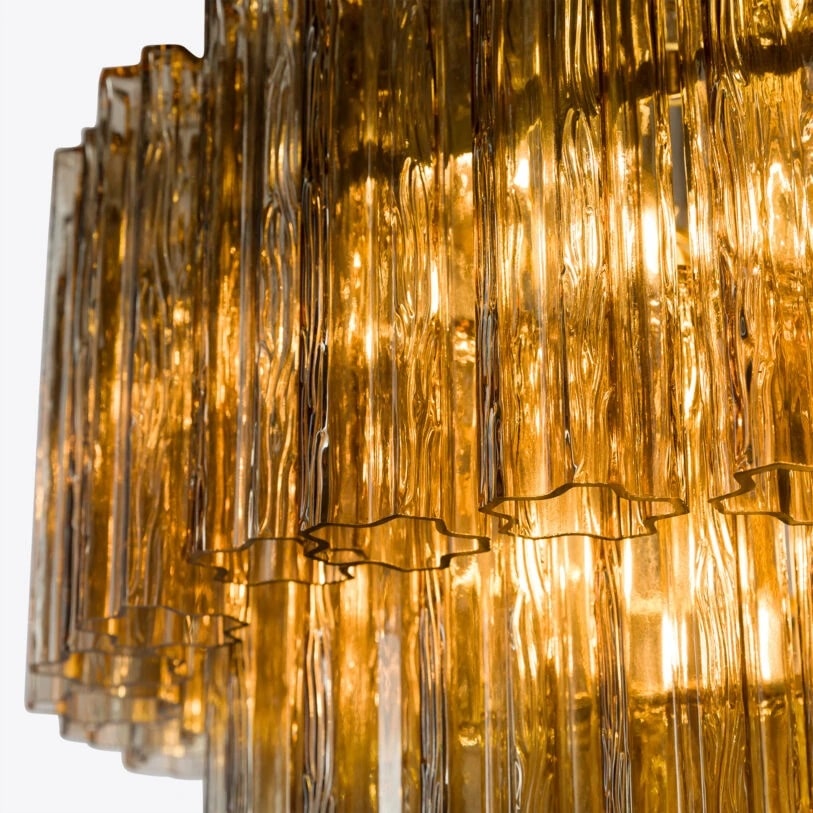 Pure White Lines Freccia Treviso Chandelier