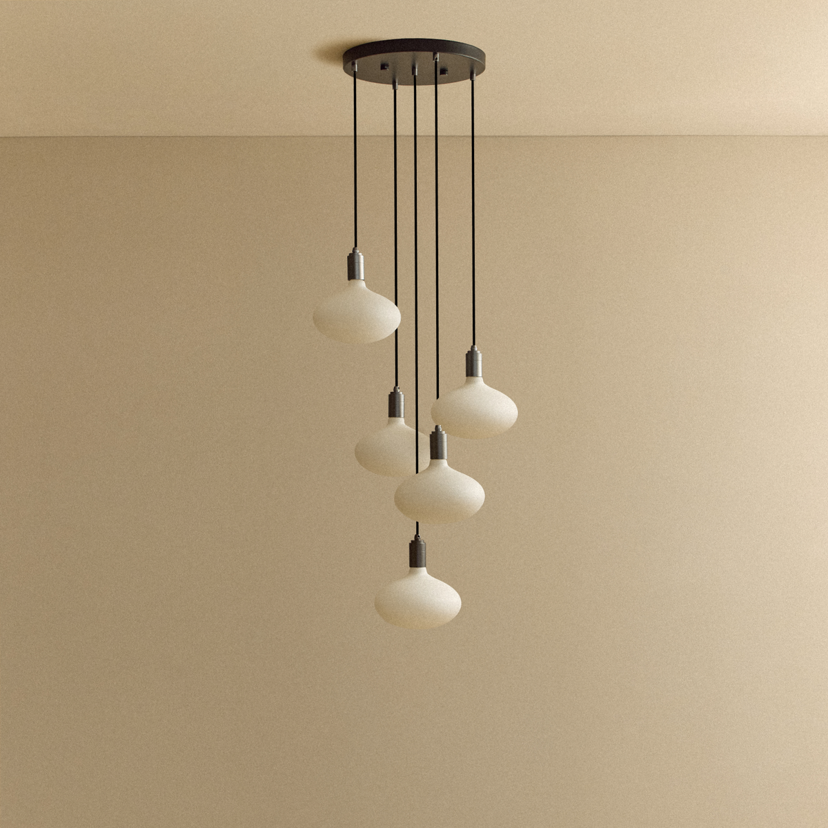 Tala Five Pendant in Graphite + Oval II