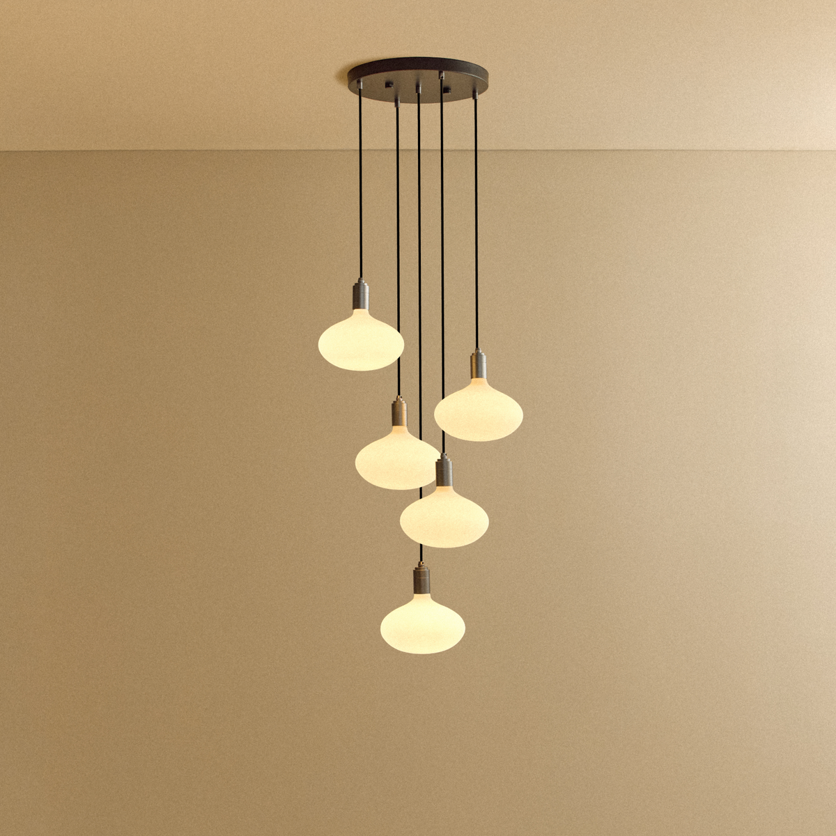 Tala Five Pendant in Graphite + Oval II