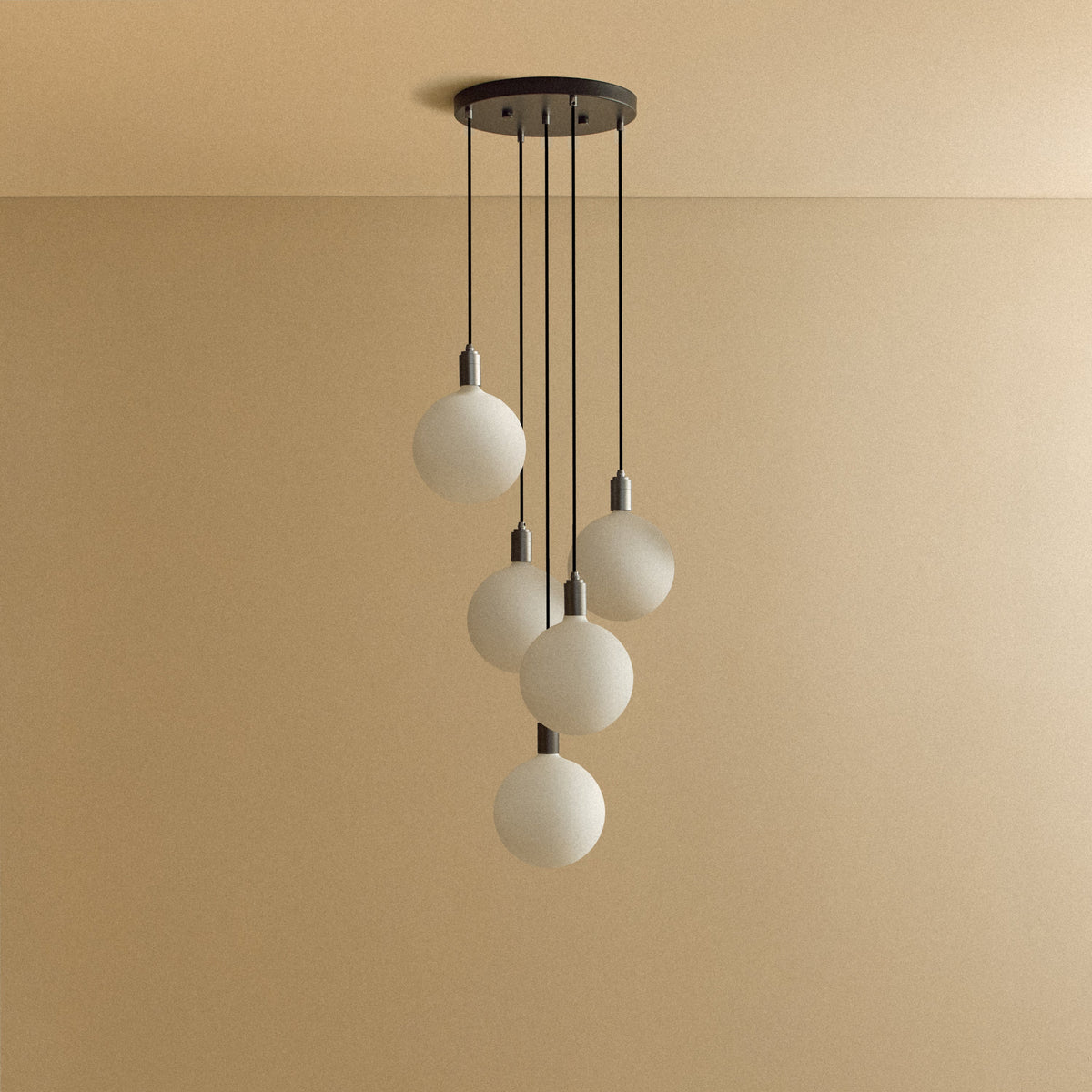 Tala Five Pendant in Graphite + Sphere V