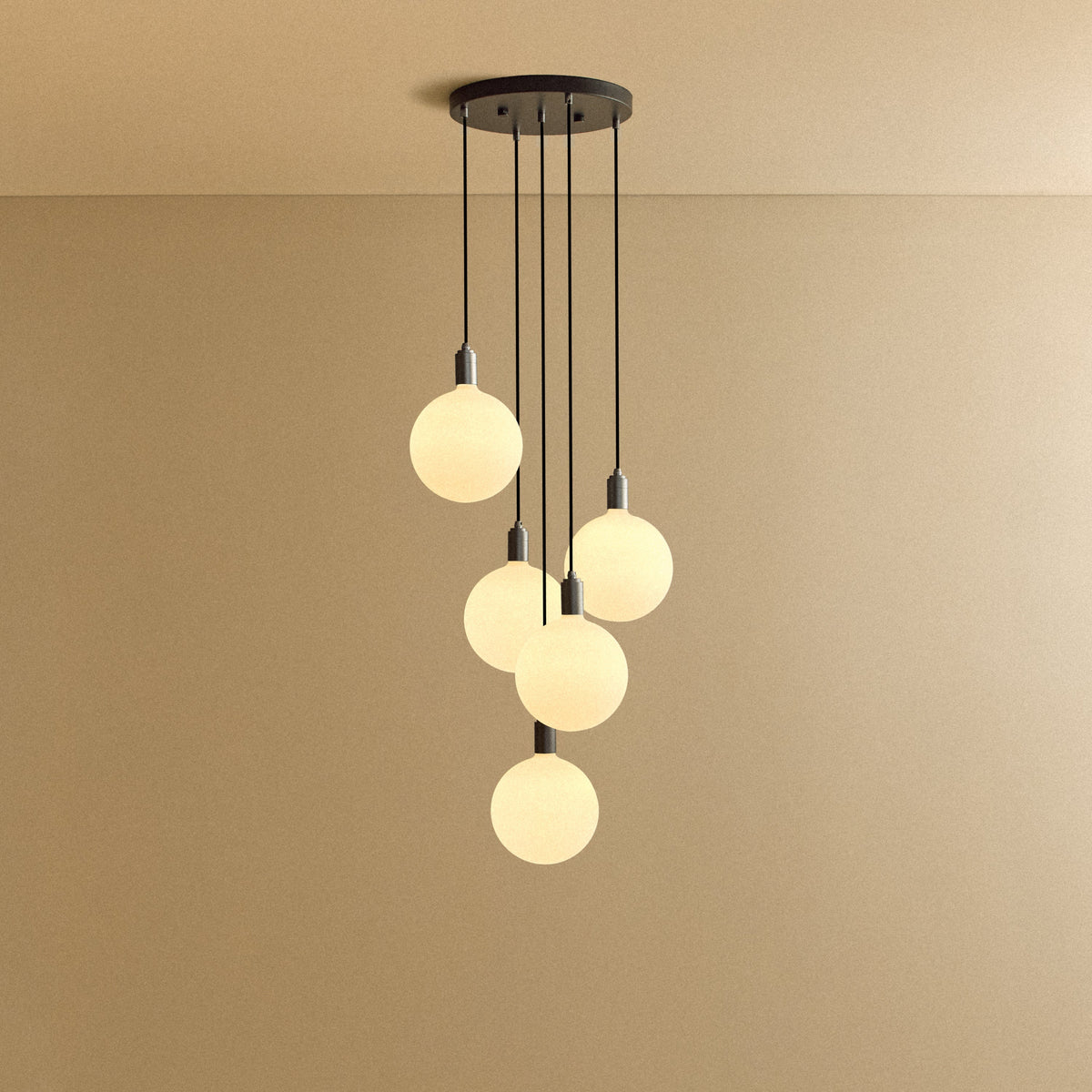 Tala Five Pendant in Graphite + Sphere V