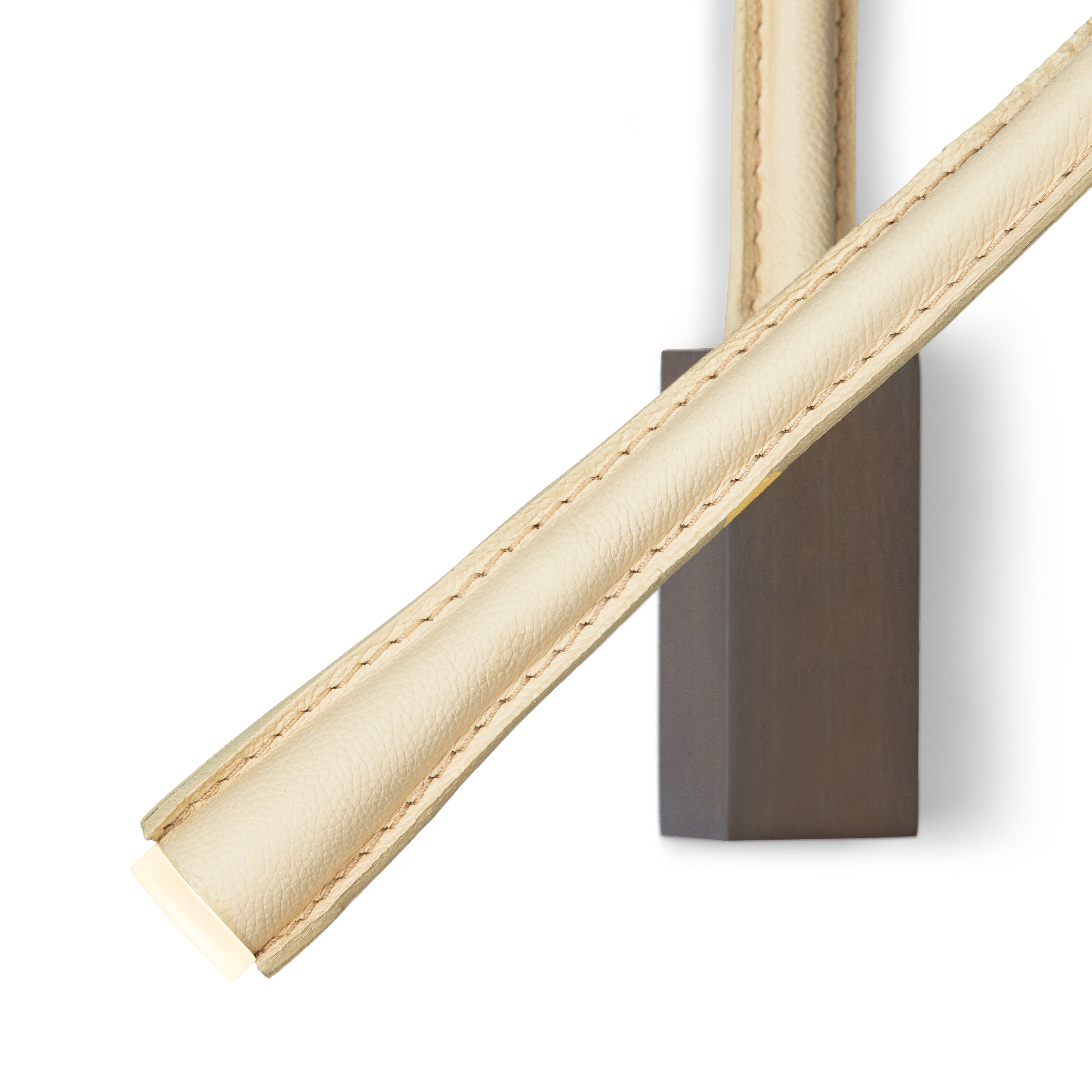 Contardi Lighting Flexiled wall Lamp - l.900 - Satin Bronze - Ivory Leather - Without Switch