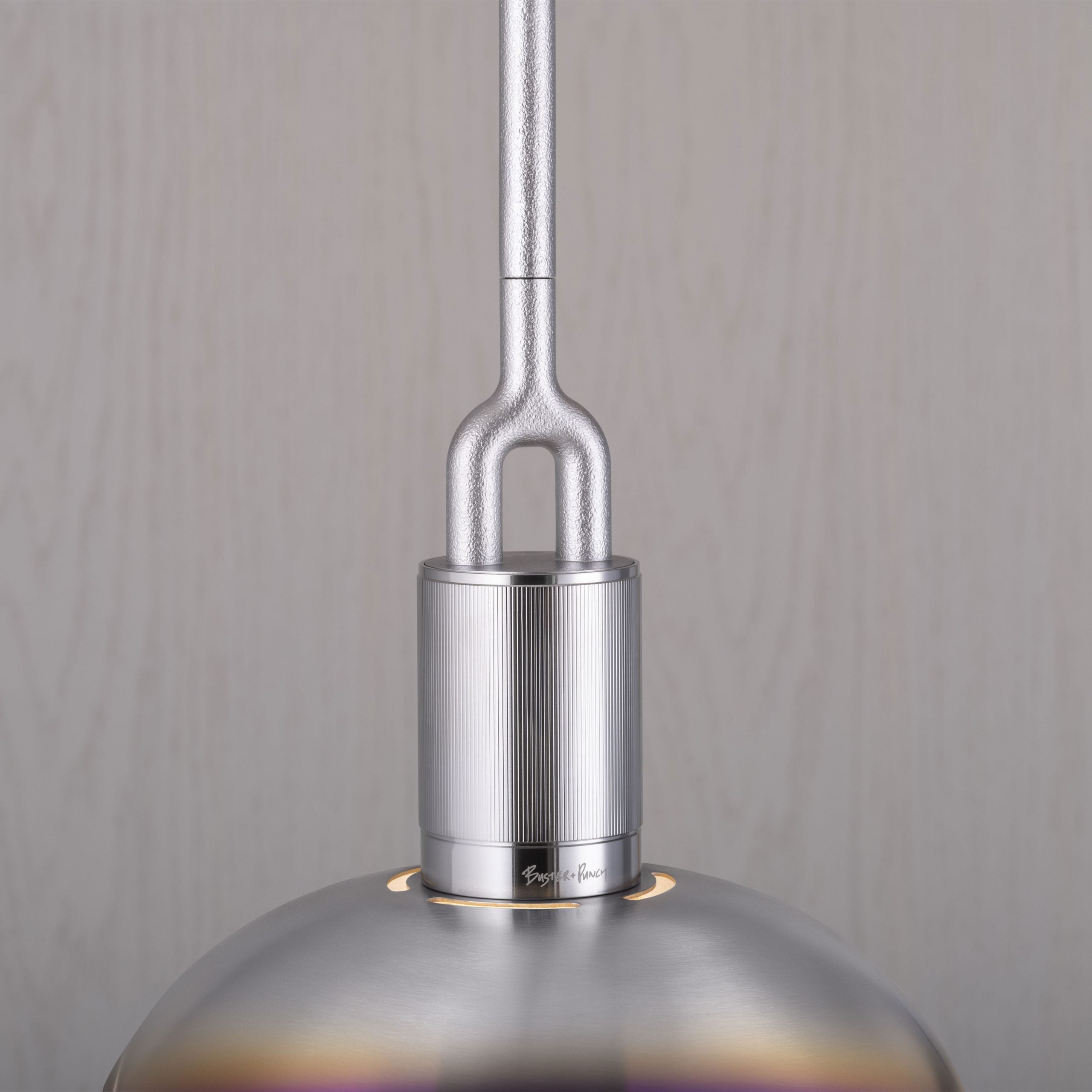 Buster & Punch Forked Pendant - Shade - Medium - Burnt Steel