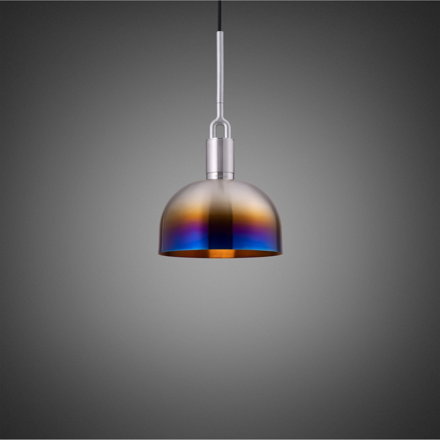 Buster & Punch Forked Pendant - Shade - Medium - Burnt Steel