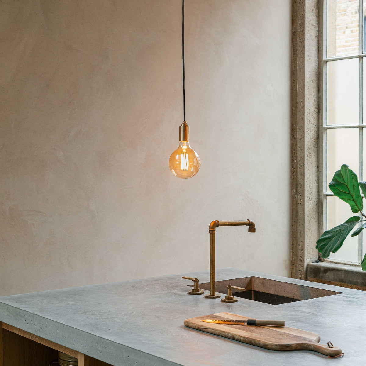 Tala Gaia Pendant Light in Brass