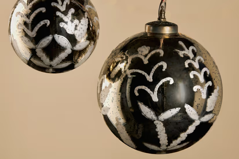 Nkuku - Giant Antique Gold Bauble - Small