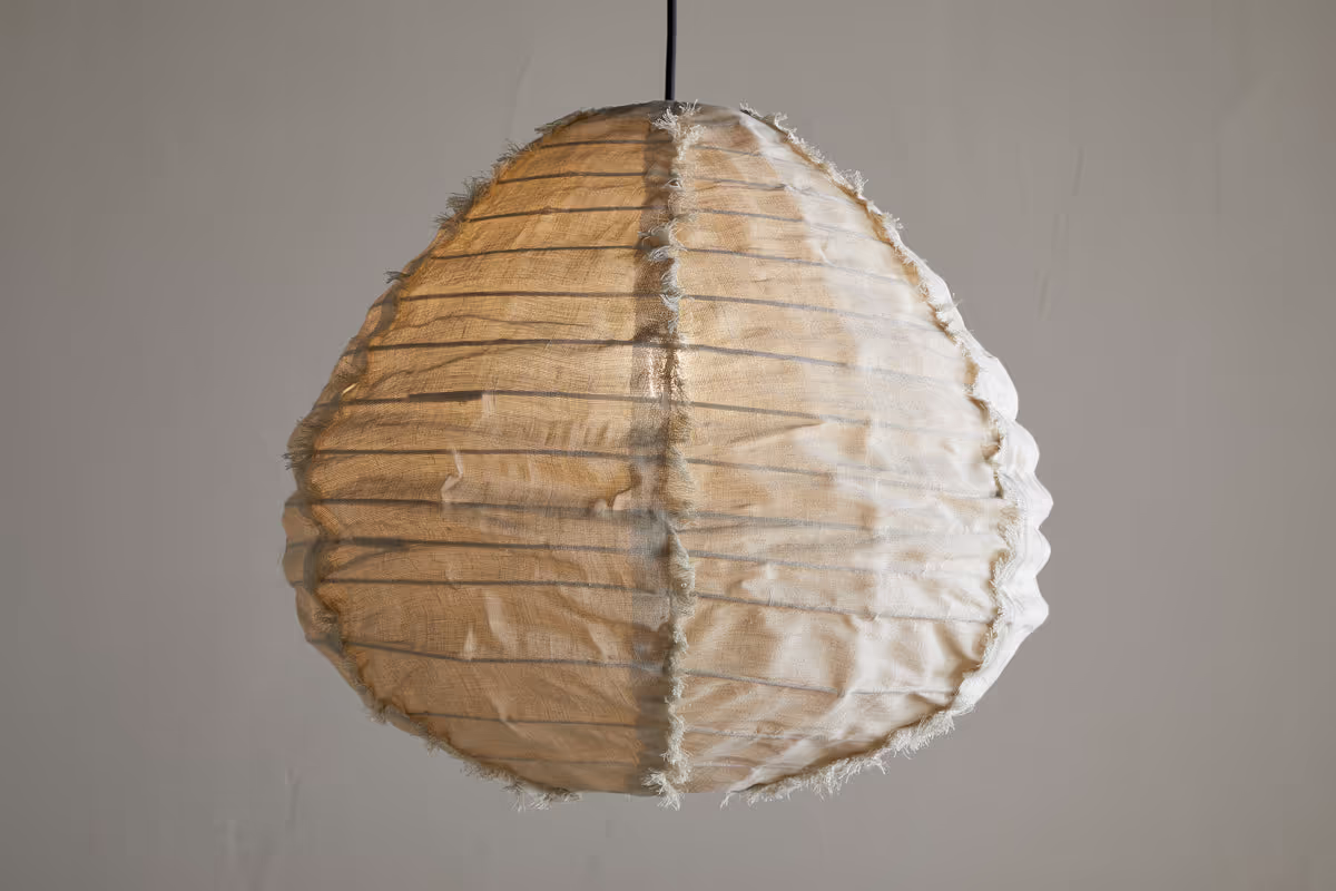 Nkuku - Hirana Linen Lampshade - Natural - Small