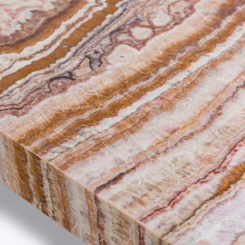 Pure White Lines Harper Red Jade 120cm Coffee Table