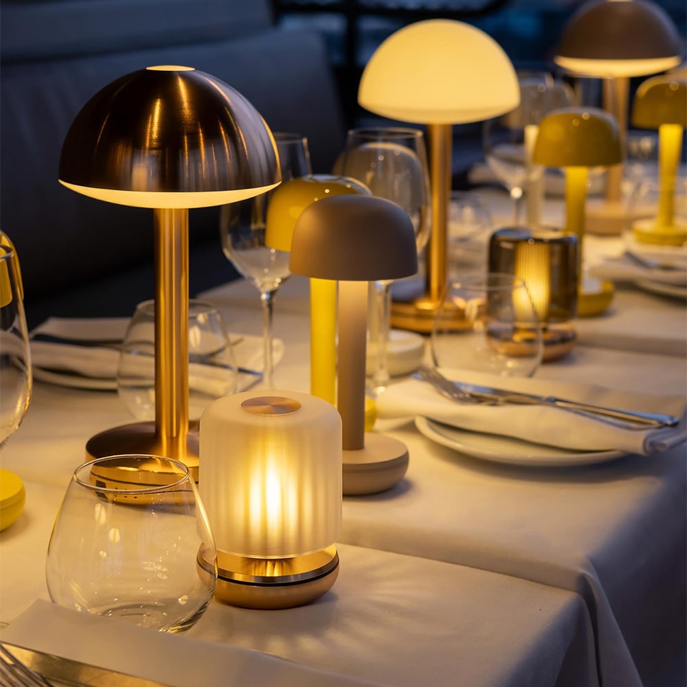 Humble Lights Firefly Gold / Frosted rechargeable table light