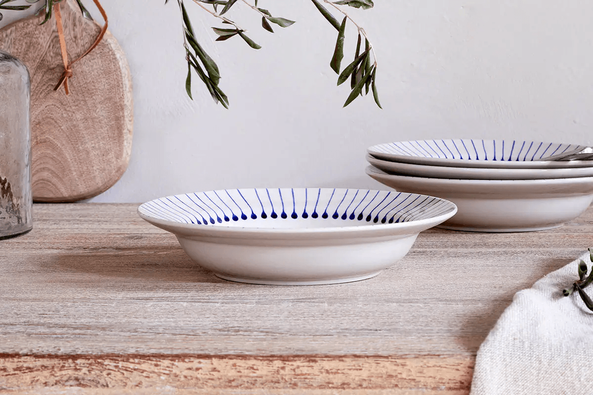 Nkuku - Iba Pasta Bowl - Indigo
