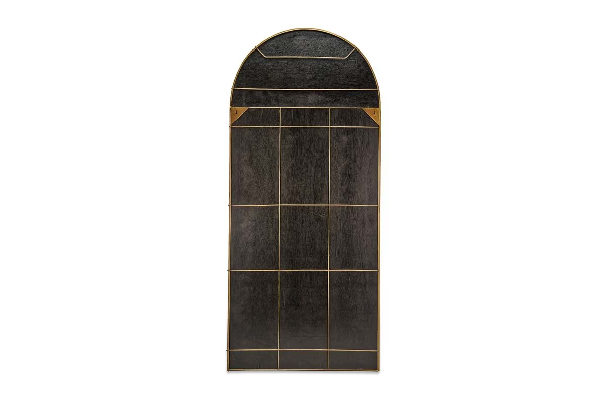 Nkuku - Imoma Iron Full Length Arch Mirror - Brass