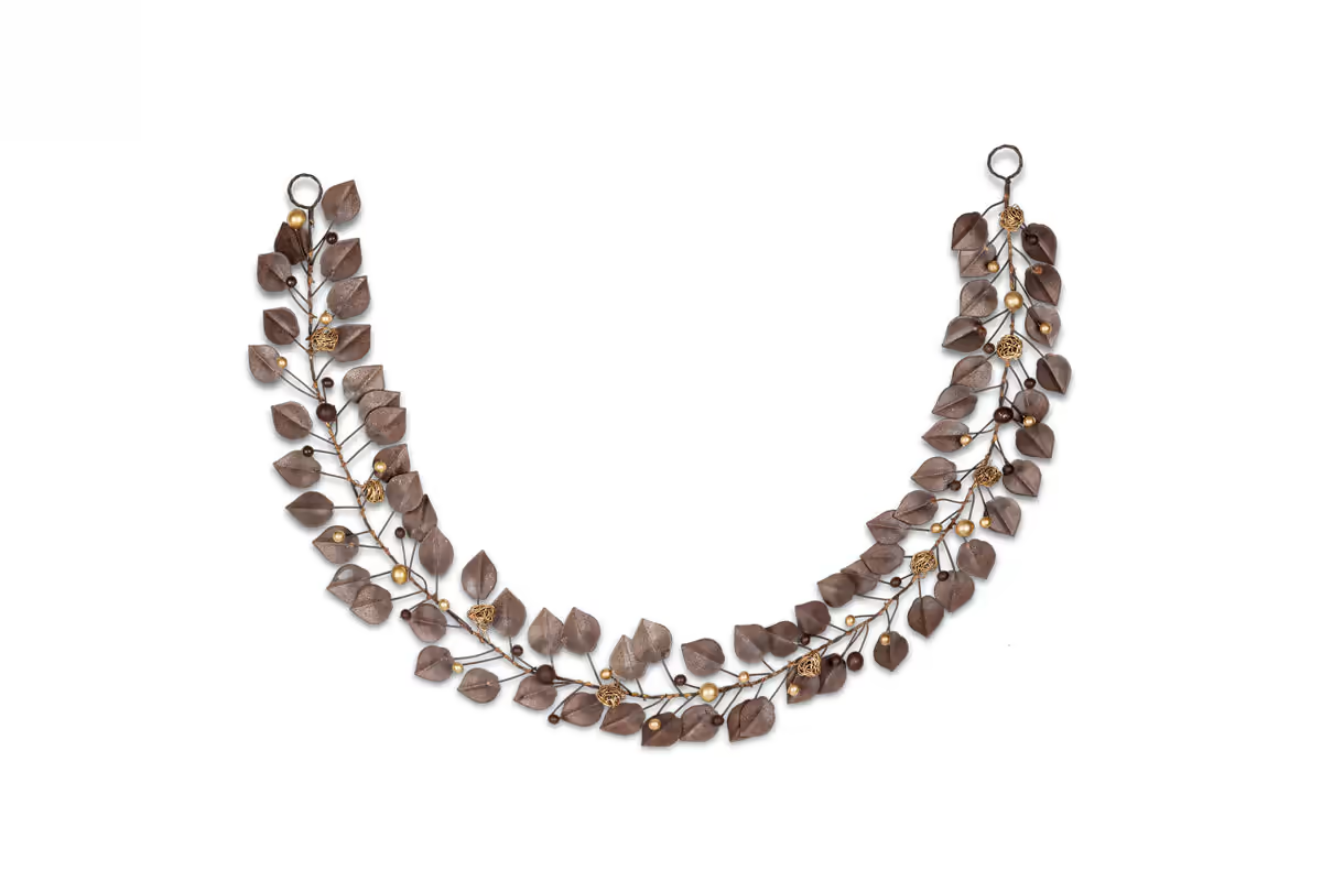 Nkuku - Ishana Wreath - Antique Brass
