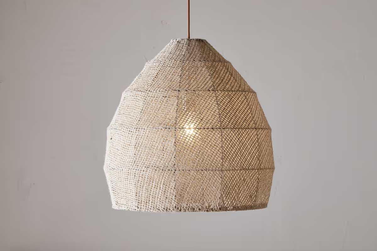 Nkuku - Jahari Woven Jute Pendant Light - Natural