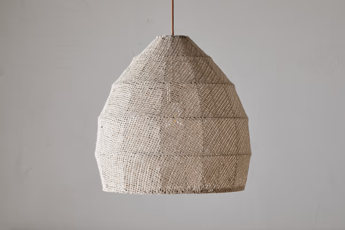 Nkuku - Jahari Woven Jute Pendant Light - Natural