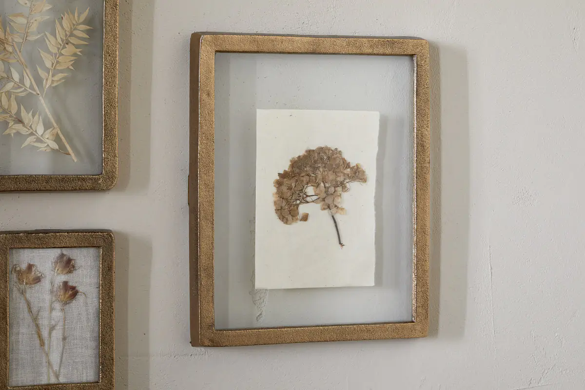 Nkuku - Jahala Wall Hung Photo Frame - Antique Brass - Large