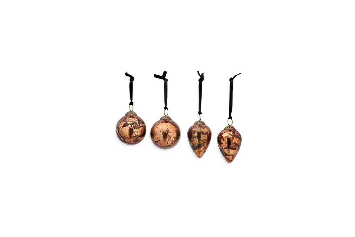 Nkuku - Jalshara Baubles - Antique Copper (Set of 4)