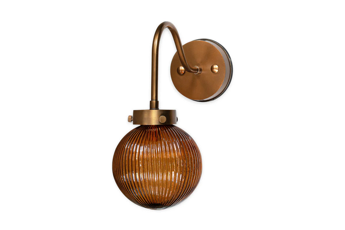 Nkuku Konnie Bathroom Wall Light - Amber
