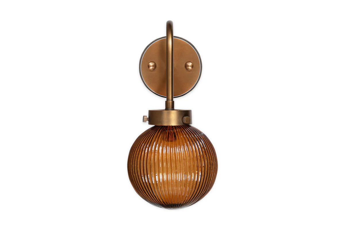 Nkuku Konnie Bathroom Wall Light - Amber